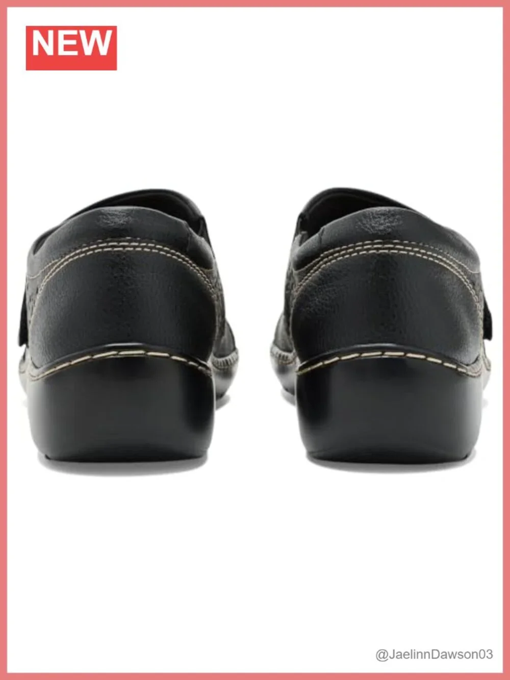 Leather Perforated Casual Loafer Flat with Adjustable Strap
